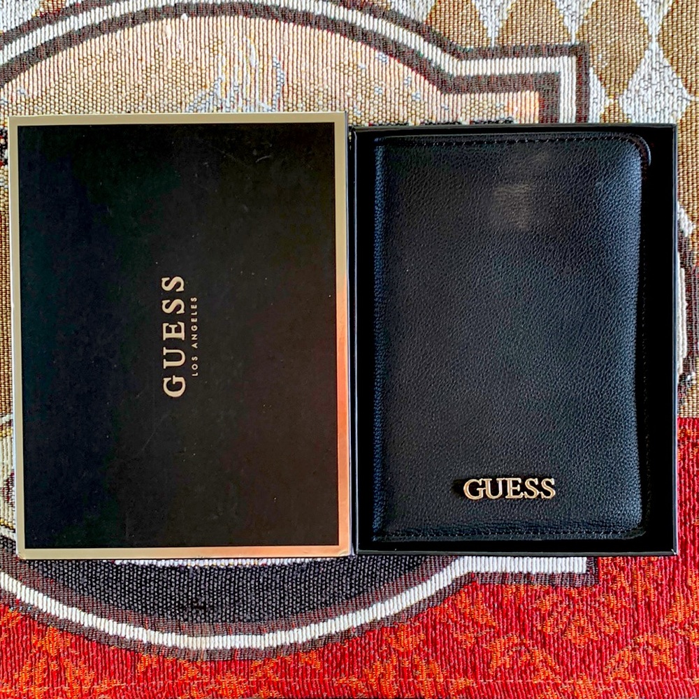 Guess black leather wallet